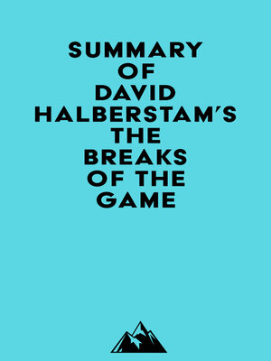 cover image of Summary of David Halberstam's the Breaks of the Game